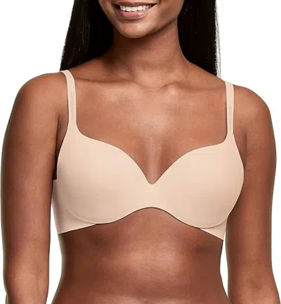Maidenform Comfort Devotion Dreamwire Full Coverage Bra In Almond In Pink