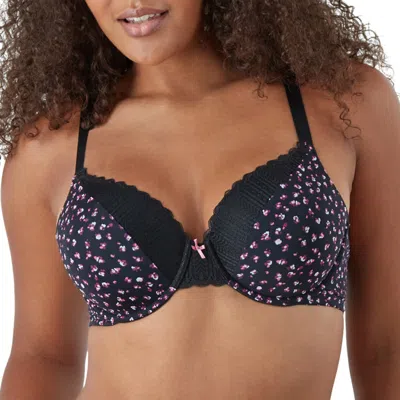 Maidenform Comfort Devotion Extra Coverage Lace Shaping Underwire Bra 9404 In Black Textured Bud Print