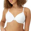 Maidenform Comfort Devotion Extra Coverage Shaping Undrewire Bra In White In White