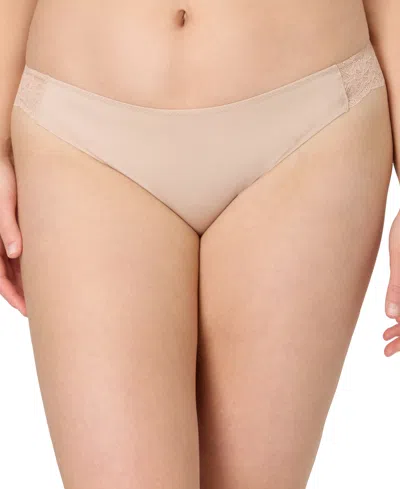 Maidenform Comfort Devotion Lace Back Tanga Underwear 40159 In Brown