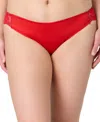Maidenform Comfort Devotion Lace Back Tanga Underwear 40159 In Red