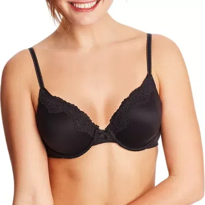 Maidenform Comfort Devotion Underwire T-shirt Full Coverage Bra-9404 In Black