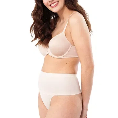Maidenform Cover Your Bases Shapewear Thong Dms080 In Neutral
