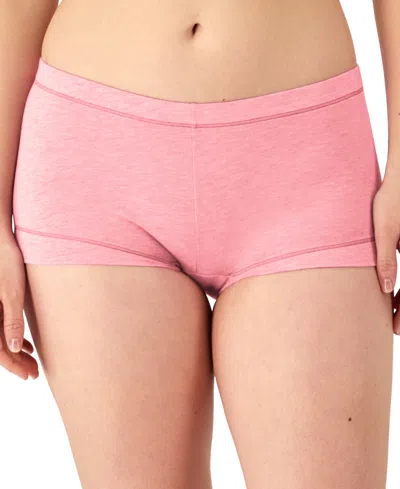 Maidenform Dream Cotton Tailored Boyshort Underwear Dm0002 In Celestial Pink Heather