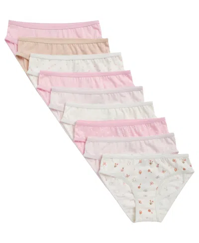 Maidenform Kids' Girls' 4-14 Charm Picot Bikini, 9-pack In Multi