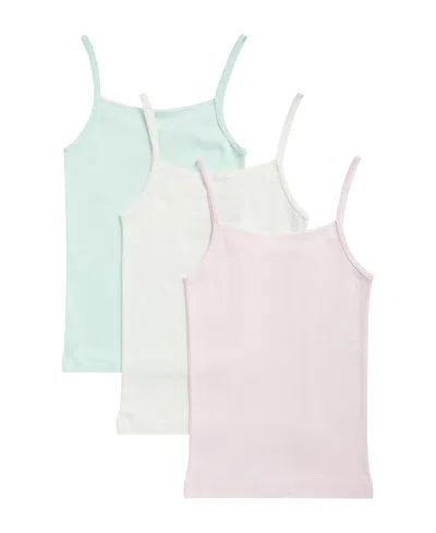 Maidenform Kids' Girls' 6-16 Picot Trim Camis, 3-pack In Multi