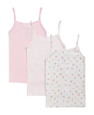 Maidenform Kids' Girls' 6-16 Picot Trim Camis, 3-pack In Multi