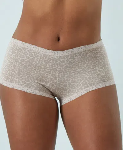 MAIDENFORM LACE TRIM MICROFIBER BOYSHORT UNDERWEAR 40760