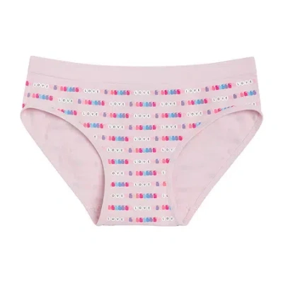 Maidenform Little & Big Kid Girls Hipster Panty Rj4101 In Pink