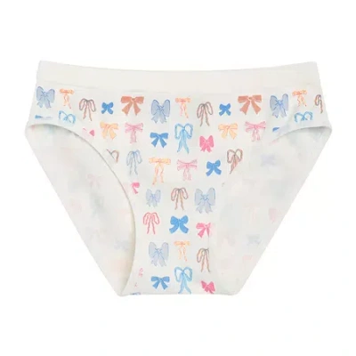 Maidenform Little & Big Kid Girls Hipster Panty Rj4101 In White