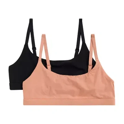 Maidenform Little & Big Kid Girls Light Support Bralette Rj25040-as3 In Black