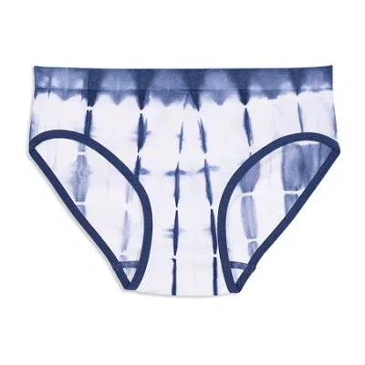 Maidenform Little & Big Kid Girls Seamless Hipster Panty Rj4101-996 In Blue