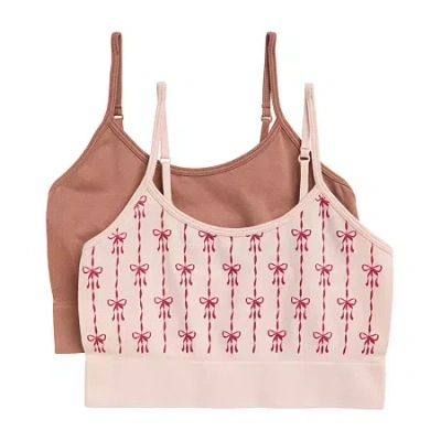 Maidenform Little & Big Kid Girls Seamless Light Support Bralette Rj2307s-a12 In Brown