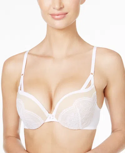 Maidenform Love The Lift Push Up Underwire Bra Dm9900 In White With Paris Nude
