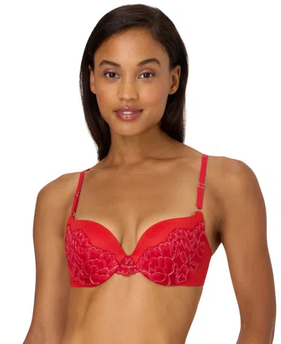 Maidenform Love The Lift Rose Gold Lace Push Up Bra Dm9900 In Red