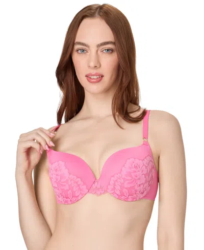 Maidenform Love The Lift Rose Gold Lace Push Up Bra Dm9900 In Pink
