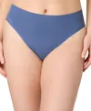 Maidenform M Seamless High Leg Bikini Underwear Dm2317 In Blue