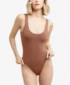Maidenform M Smoothing Seamless Plunge Bodysuitdms103 In Bronze Chestnut