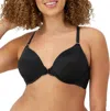 Maidenform One Fab Fit Full-coverage Racerback Front Closure Underwire Bra 07112 In Black