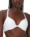 MAIDENFORM ONE FAB FIT LACE T-BACK SHAPING UNDERWIRE FRONT CLOSE BRA 7112