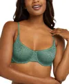 Maidenform Comfort Devotion Extra Coverage Shaping Underwire Bra 9436 In Deep Green Palm