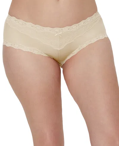 Maidenform Scalloped Lace Hipster Underwear 40823 In Almond