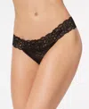 Maidenform Sexy Must Have Sheer Lace Thong Underwear Dmeslt In Black