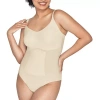 Maidenform Thong Bodysuit Body Shaper Dms083 In Sand