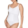 Maidenform Thong Bodysuit Body Shaper Dms083 In White