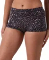 Maidenform Women's Dream Boyshort Underwear 40774 In Black Petal Print