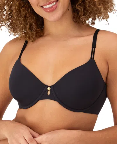 Maidenform Women's Everyday Luxe Full Coverage Underwire T-shirt Bra Dm2403 In Black