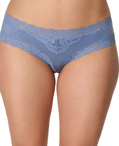 Maidenform Women's Everyday Pretty Cheeky Low Rise Hipster Panty In Blue