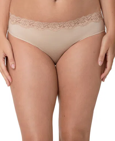 Maidenform Women's Everyday Pretty Lace Cheeky Bikini Panty In Neutral