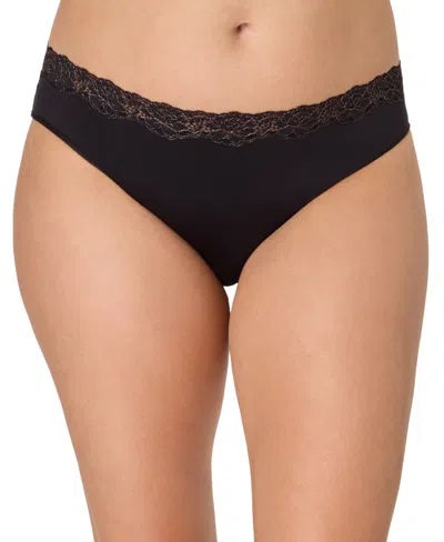 Maidenform Women's Everyday Pretty Lace Cheeky Bikini Panty In Black