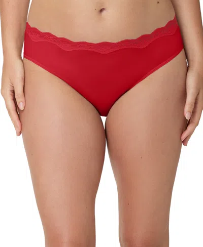 Maidenform Women's Everyday Pretty Lace Cheeky Bikini Panty In Metallic