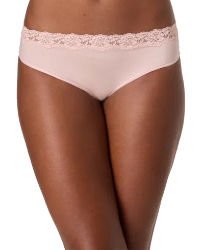 Maidenform Women's Everyday Pretty Lace Cheeky Bikini Panty In Pink