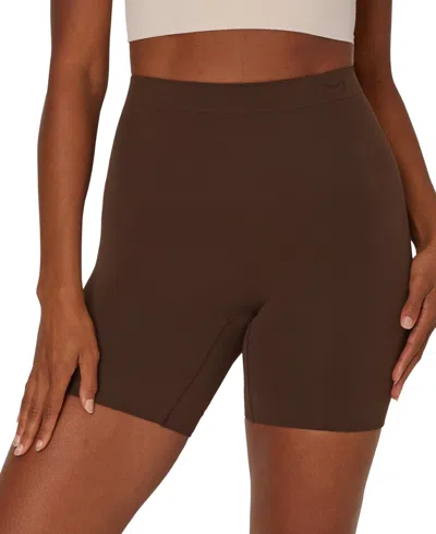 Maidenform Women's Everyday Seamless Shapewear Mid-waist Thigh Slimmer Dms831 In Brown
