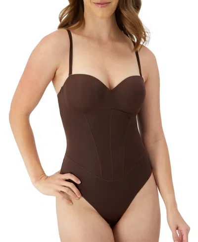 Maidenform Women's Firm Control Tummy-shaping Multiway Thong Bodysuit Dms131 In Ajqu,just