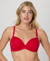 Maidenform Women's One Fab Fit 2.0 T-shirt Shaping Underwire Bra Dm7543 In Red