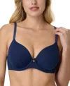 Maidenform Women's One Fab Fit Custom Lift Underwire Bra Dm2423 In Blue