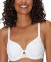 Maidenform Women's One Fab Fit Custom Lift Underwire Bra Dm2423 In White Lace