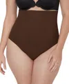 Maidenform Women's Everyday Seamless Shapewear High-waist Brief Dms832 In Just Brown