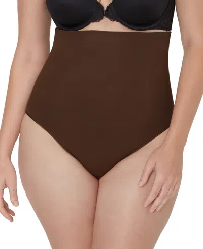 Maidenform Women's Everyday Seamless Shapewear High-waist Brief Dms832 In Just Brown