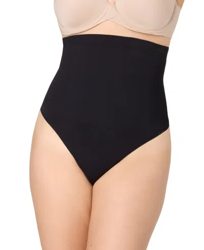 Maidenform Women's Seamless High Waist Thong In Black