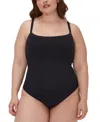 Maidenform Women's Everyday Seamless Shapewear Thong Bodysuit Dms830 In Black