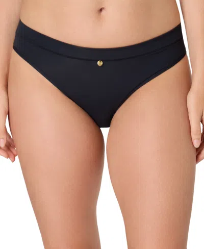 Maidenform Women's Soft Stretch Mid Rise Bikini Panty In Black