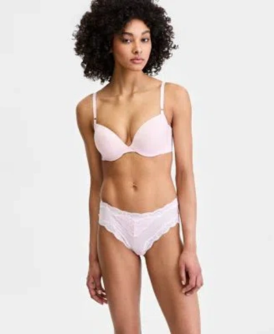 Maidenform Womens Smoothing Tailored Push Up Bra Everyday Pretty Cheeky Hipster Underwear In Black
