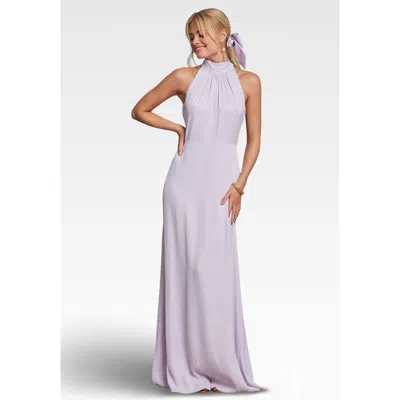 Maids To Measure Tilly Satin High Neck Bridesmaid Dress In Multi