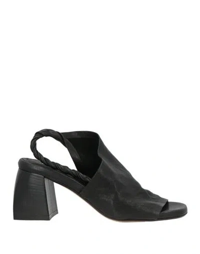 Maile Patie Paris Woman Sandals Black Size 8 Leather