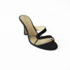 Maile Women's Kitty Sandal Heel In Black In Black